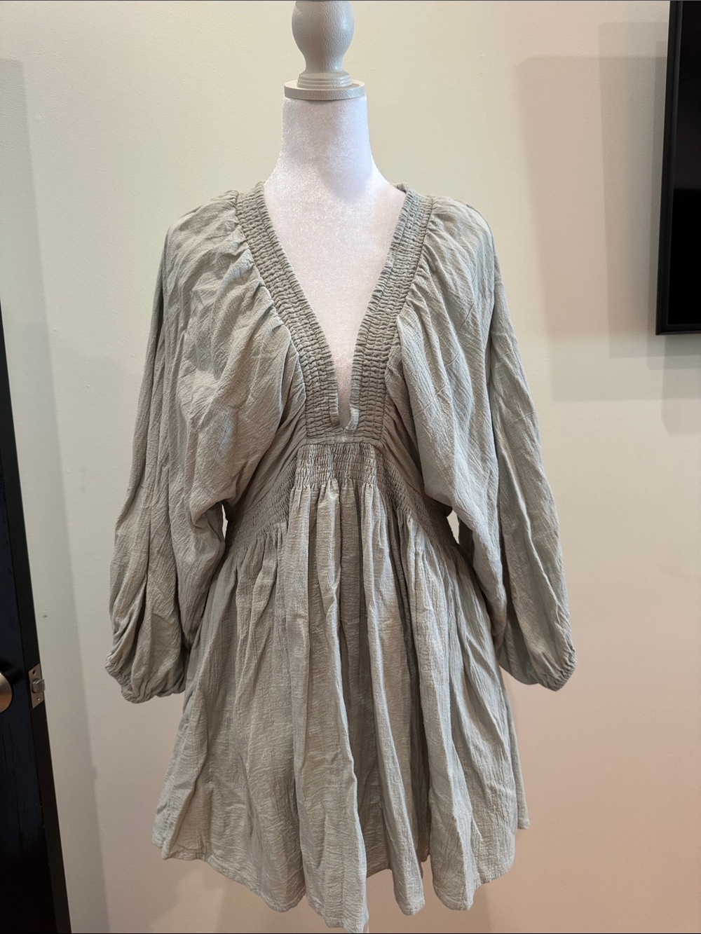 Free People Puff Long Sleeve Dress